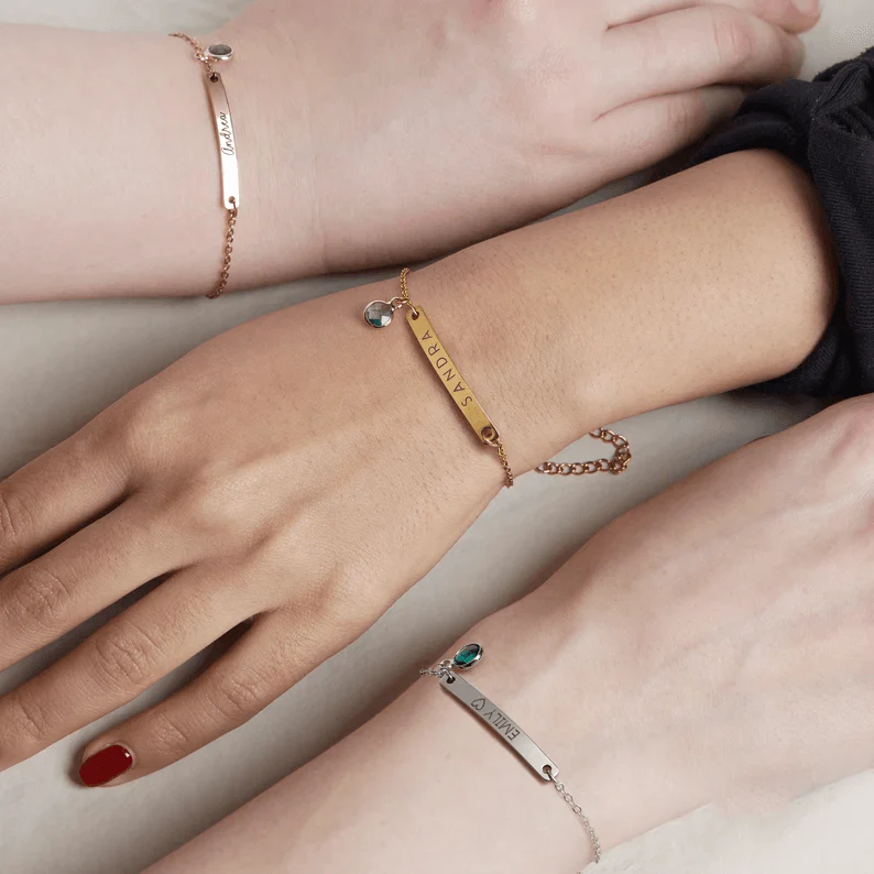 Bracelet: Name Birthstone - Image 3