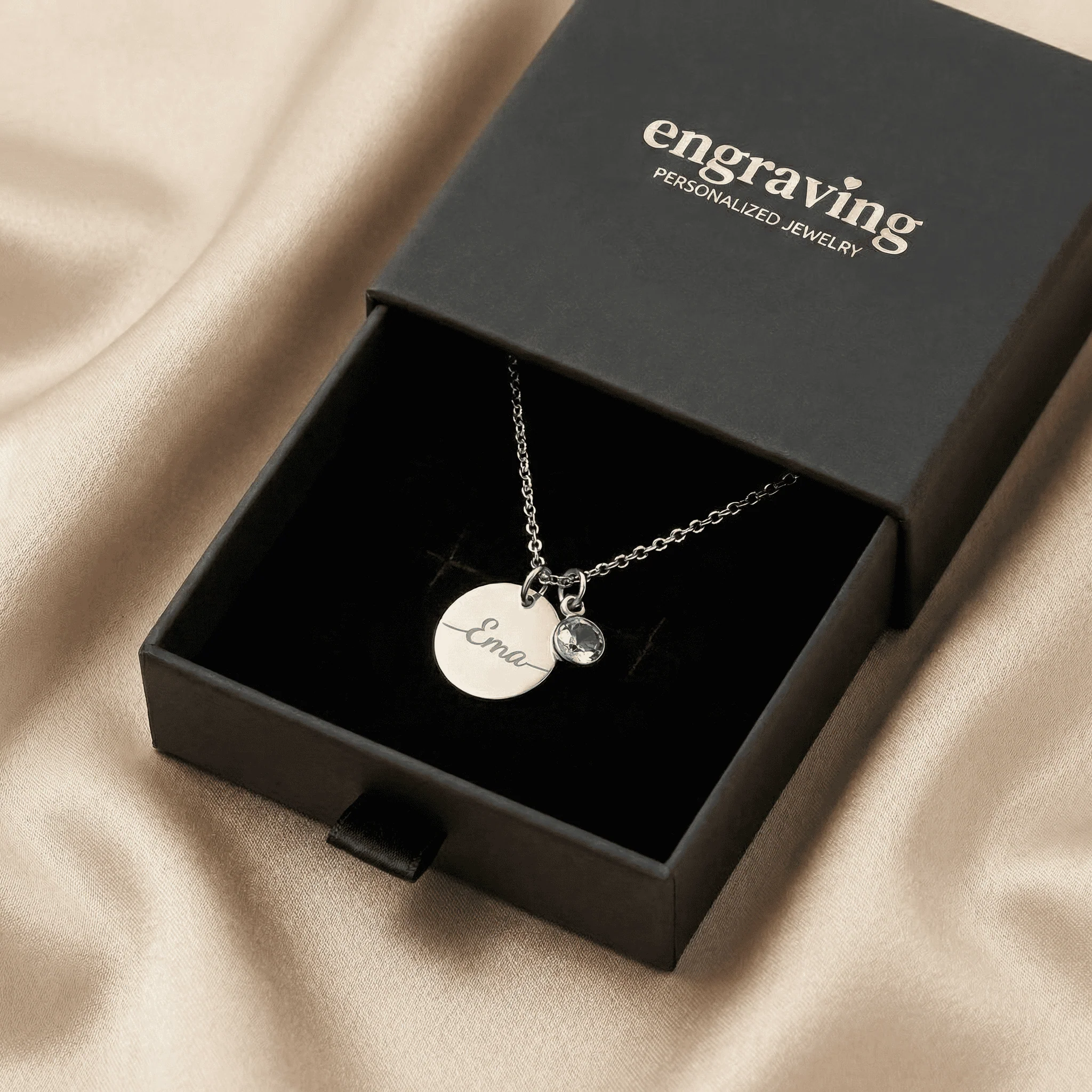 Necklace: Name Birthstone - Image 10