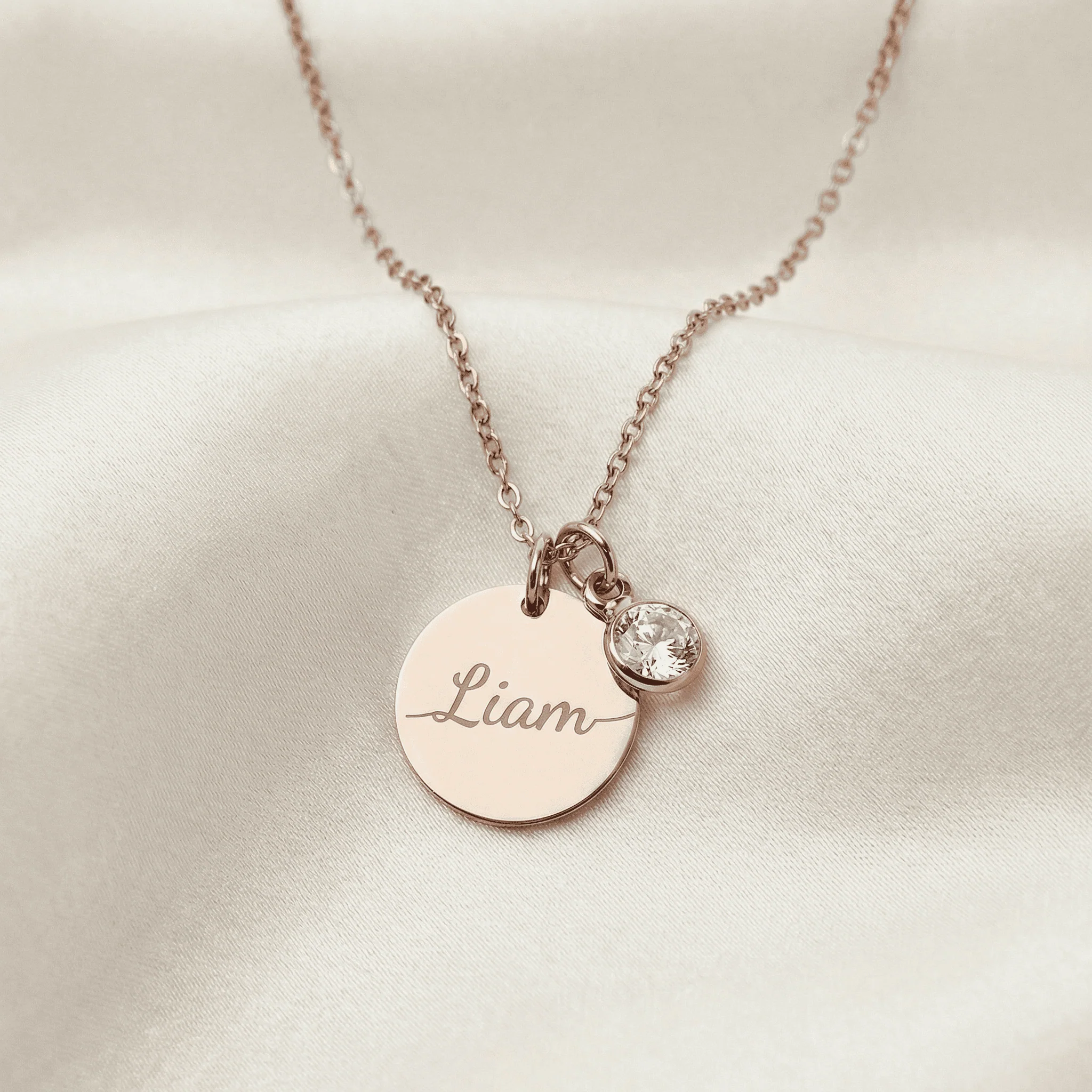 Necklace: Name Birthstone - Image 8